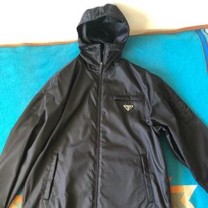 Prada hooded shell jacket
